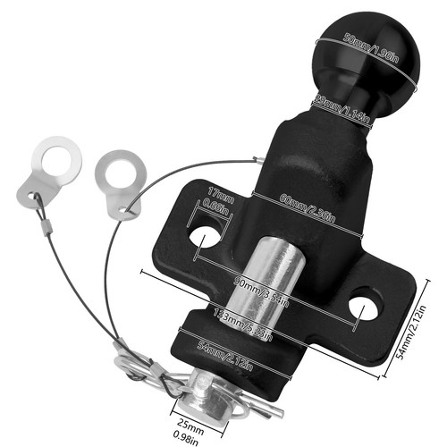 Tow bar ball - tow, pin