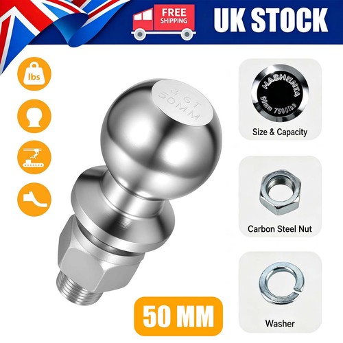 50mm tow ball - 50mm, with